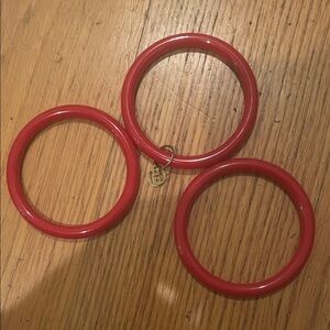 Hoo Hoops Red Bangle Bracelets Set